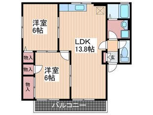 セジュールＳＨＩＧＥＮＯ　Ａ棟の物件間取画像